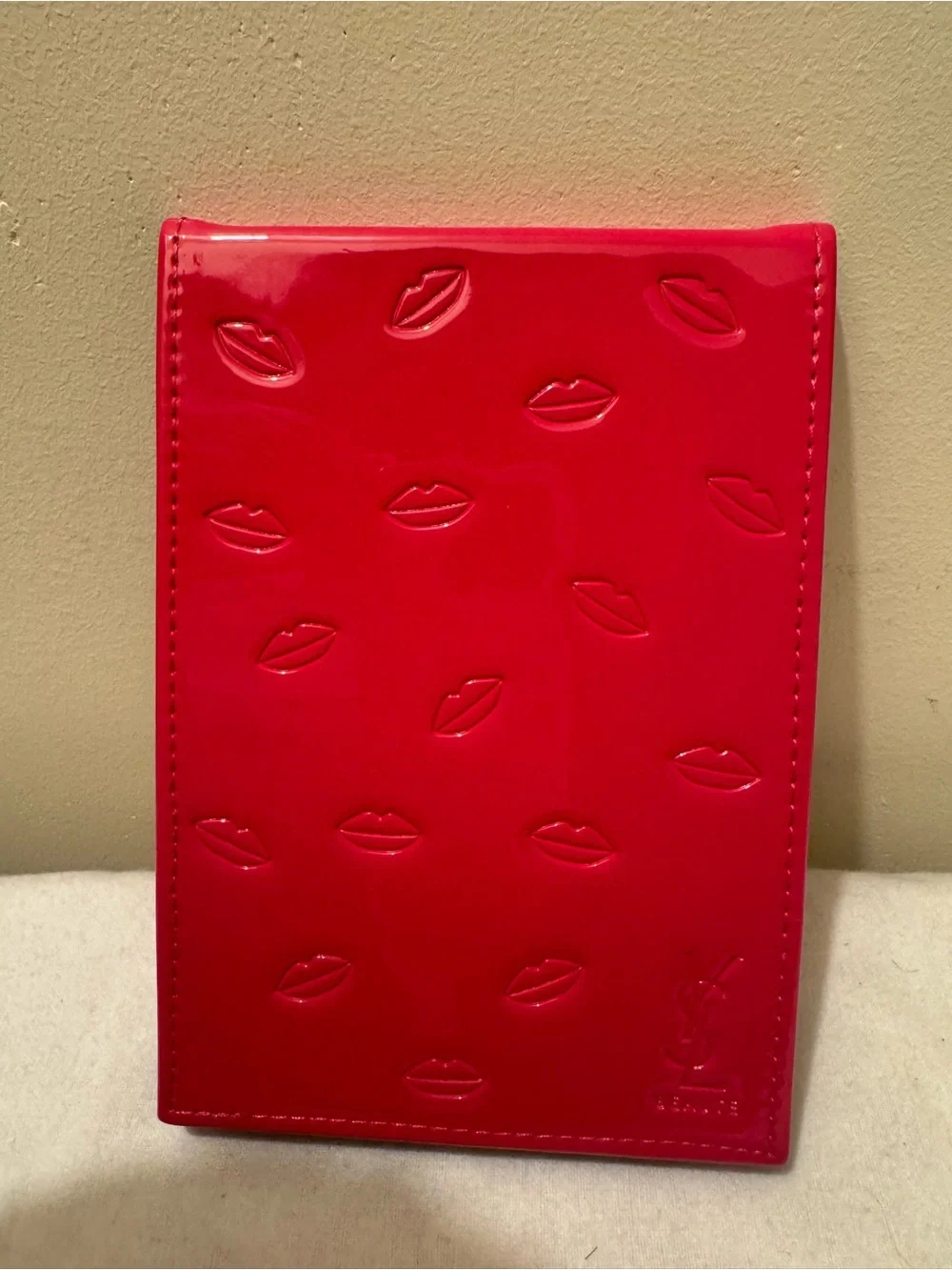NIB VINTAGE YSL Beauty GWP Mirror & Kabuki Brush Set